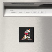 Funny Snowman Wine Christmas Holiday  Magnet (In Situ (Geschirrspüler))