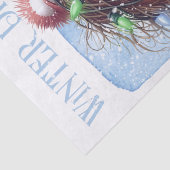 Funny Snowman Winter Weihnachtsbeleuchtung Seidenpapier (Detail)