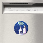 Funny Snowmen Cartoon Magnet (In Situ (Geschirrspüler))