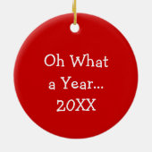 Funny Snowmen mit Gesichtsmasken Weihnachten Keramik Ornament (Hinten)