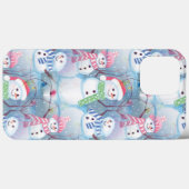 Funny Snowmen Weihnachtsbaum String Lights Muster Case-Mate iPhone Hülle (Rückseite (Horizontal))