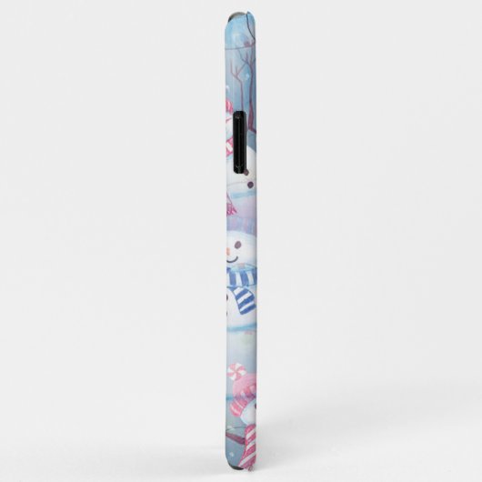 Funny Snowmen Weihnachtsbaum String Lights Muster Case-Mate iPhone Hülle (Hinten/Rechts)