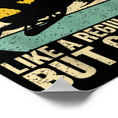 Funny Snowmobile Dad Like A Regular But Cooler Win Poster (Ecke)