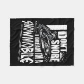 Funny Snowmobile Dream Snowmobile Driving Fleecedecke (Vorderseite (Horizontal))