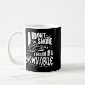 Funny Snowmobile Dream Snowmobile Driving Kaffeetasse (Links)