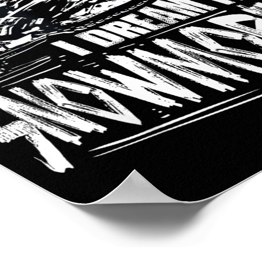 Funny Snowmobile Dream Snowmobile Driving  Poster (Ecke)