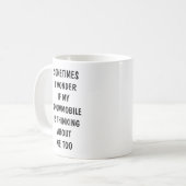 Funny Snowmobile Geschenk Kaffeetasse (Vorderseite Links)