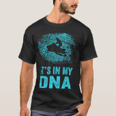 Funny Snowmobile It_s in My DNA Fingerprint T-Shir T-Shirt (Vorderseite)