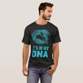 Funny Snowmobile It_s in My DNA Fingerprint T-Shir T-Shirt (Vorne ganz)