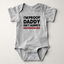 Funny Snowmobile Jersey Bodysuit für Baby