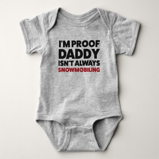 Funny Snowmobile Jersey Bodysuit für Baby Baby Strampler (Vorderseite)