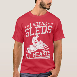 Funny Snowmobile Riding T-Shirt