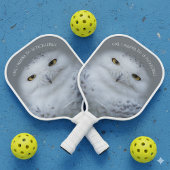 Funny Snowy Owl Alles was ich will ist Pickleball Pickleball Schläger