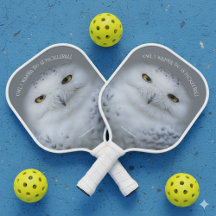 Funny Snowy Owl Alles was ich will ist Pickleball