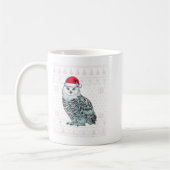 Funny Snowy Owl Ugi Weihnachtssüß Weihnachten Weih Kaffeetasse (Links)