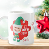 Funny SO ELF'n NIEDLICH Elf Foto Masken Personalis Kaffeetasse