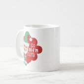Funny SO ELF'n NIEDLICH Elf Masken für Weihnachten Kaffeetasse (Vorderseite Links)