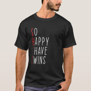 Funny so glücklich, ich habe zwei Mamas von Twins T-Shirt