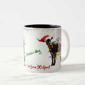 Funny SO Good Christmas Goat Zweifarbige Tasse (VorderseiteRechts)
