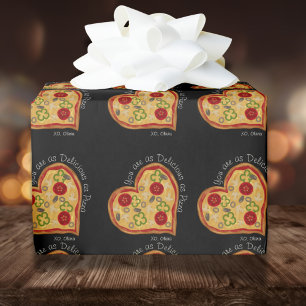 Funny so köstlich wie Pizza Valentinstag Geschenkpapier