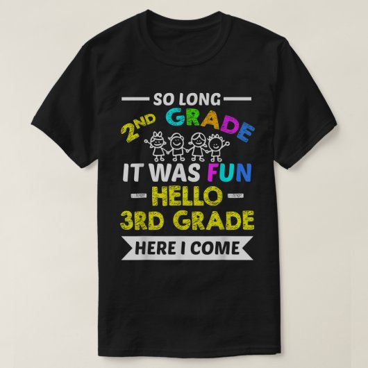 Funny So Long 2. Klasse Hallo 3. Klasse Meme Stud T-Shirt (Design vorne)