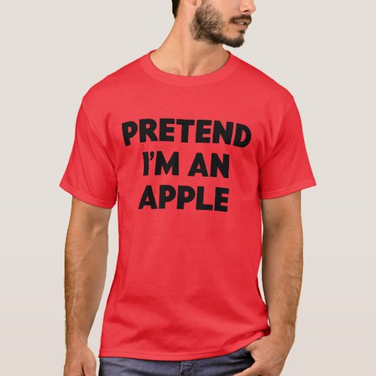 Funny, so zu tun, als wäre ich ein Apfelsaftkostüm T-Shirt (Vorderseite)
