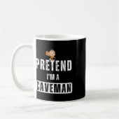 Funny, so zu tun, als wäre ich ein Caveman-KostümH Kaffeetasse (Links)