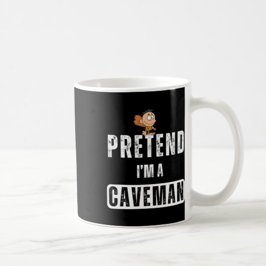Funny, so zu tun, als wäre ich ein Caveman-KostümH Kaffeetasse (Rechts)