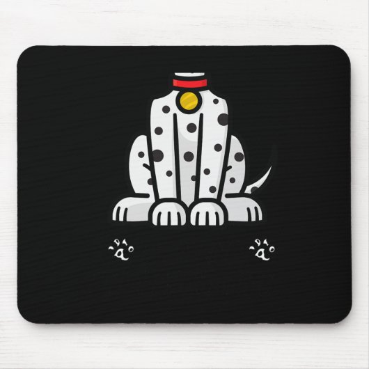 Funny, so zu tun, als wäre ich ein Dalmatiner Hund Mousepad (Vorne)