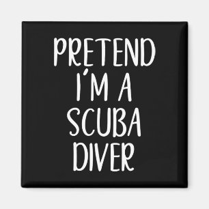 Funny, so zu tun, als wäre ich ein Scu-Diver-Kostü Magnet