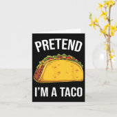 Funny, so zu tun, als wäre ich ein Taco leicht mex Karte (Gelbe Blume)