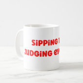 Funny Sober Coffee Tasse (Vorderseite Links)