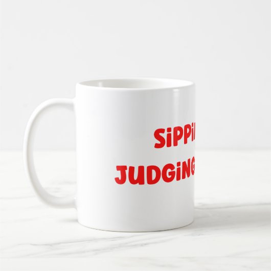 Funny Sober Coffee Tasse (Links)