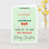 Funny Sobriety Christmas Card Karte (Gelbe Blume)