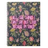 Funny Sobriety Journal Notizblock (Vorderseite)