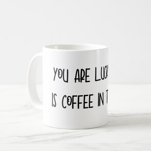 Funny Sobriety Tasse (Vorderseite Links)
