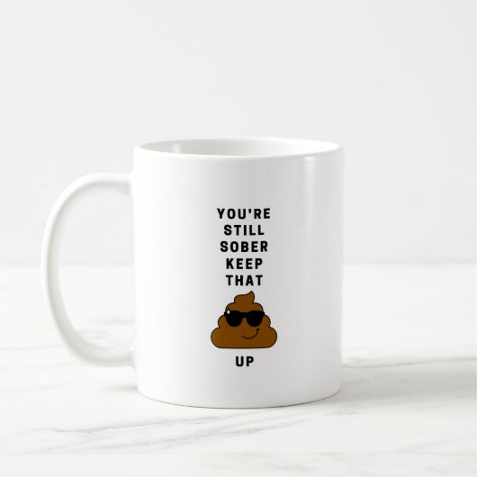 Funny Sobriety Tasse - Meilenstein erreicht behiel (Links)