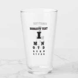 Funny Sobrification Test 🍻 verschwommenes Augendi Glas