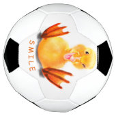 Funny Soccer Ball mit Happy Duck - Benutzerdefinie (Gedreht)
