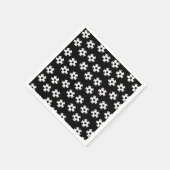 Funny Soccer Ball Musterpapier Serviette (Ecke)