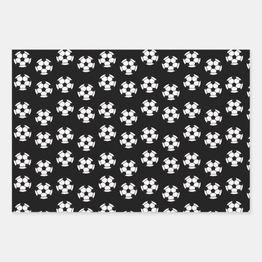 Funny Soccer Ball Pattern Geschenkpapier Set (Vorderseite 2)