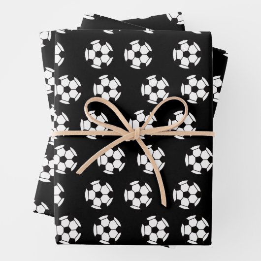 Funny Soccer Ball Pattern Geschenkpapier Set (Beispiel)