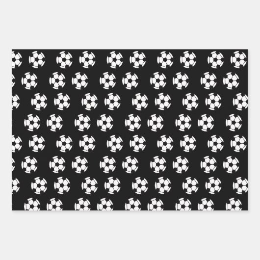 Funny Soccer Ball Pattern Geschenkpapier Set (Vorderseite)