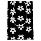 Funny Soccer Ball Pattern Mittlere Geschenktüte (Vorderseite)