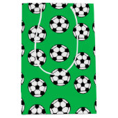 Funny Soccer Ball Pattern Mittlere Geschenktüte (Vorderseite)