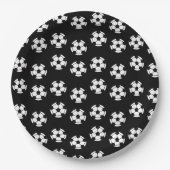 Funny Soccer Ball Pattern Pappteller (Vorderseite)