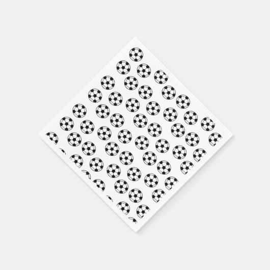 Funny Soccer Ball Pattern Serviette (Ecke)
