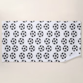 Funny Soccer Ball Pattern Strandtuch (Vorderseite)