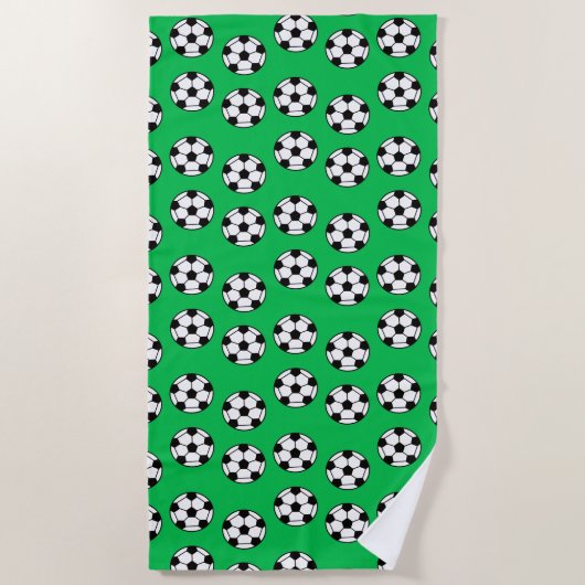 Funny Soccer Ball Pattern Strandtuch (Vorderseite)