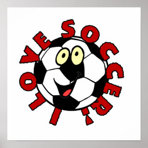 Funny Soccer Ball T Shirts und Geschenke Poster